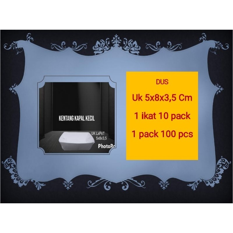 

DUS KENTANG KAPAL KECIL