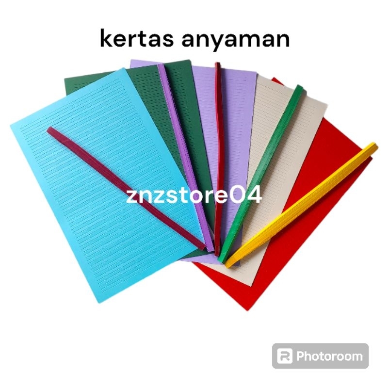 

kertas anyaman 0,5cm dan 1cm isi 10pasang