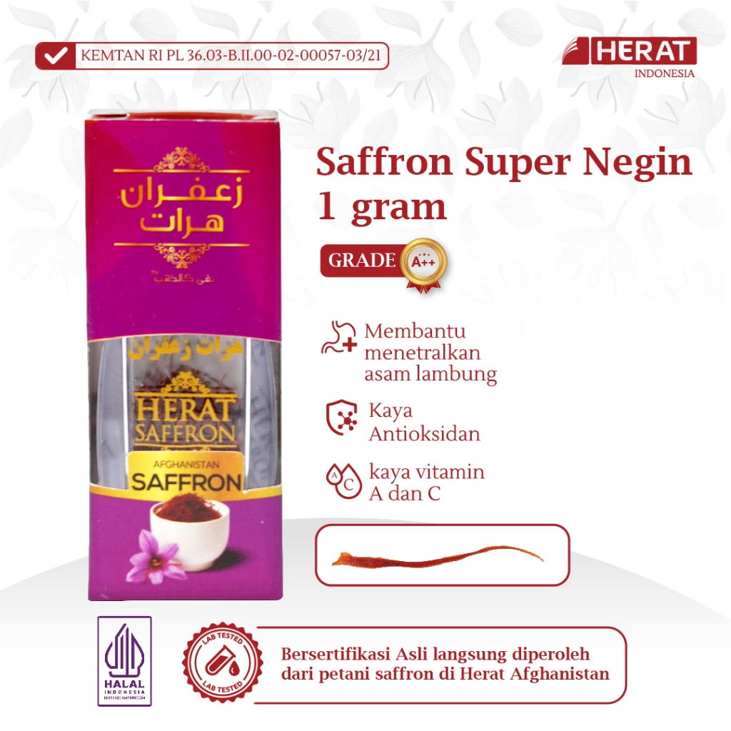 

Saffron Herat Afghanistan - Super Negin - Grade A++ Premium - Safron Halal 100% Original