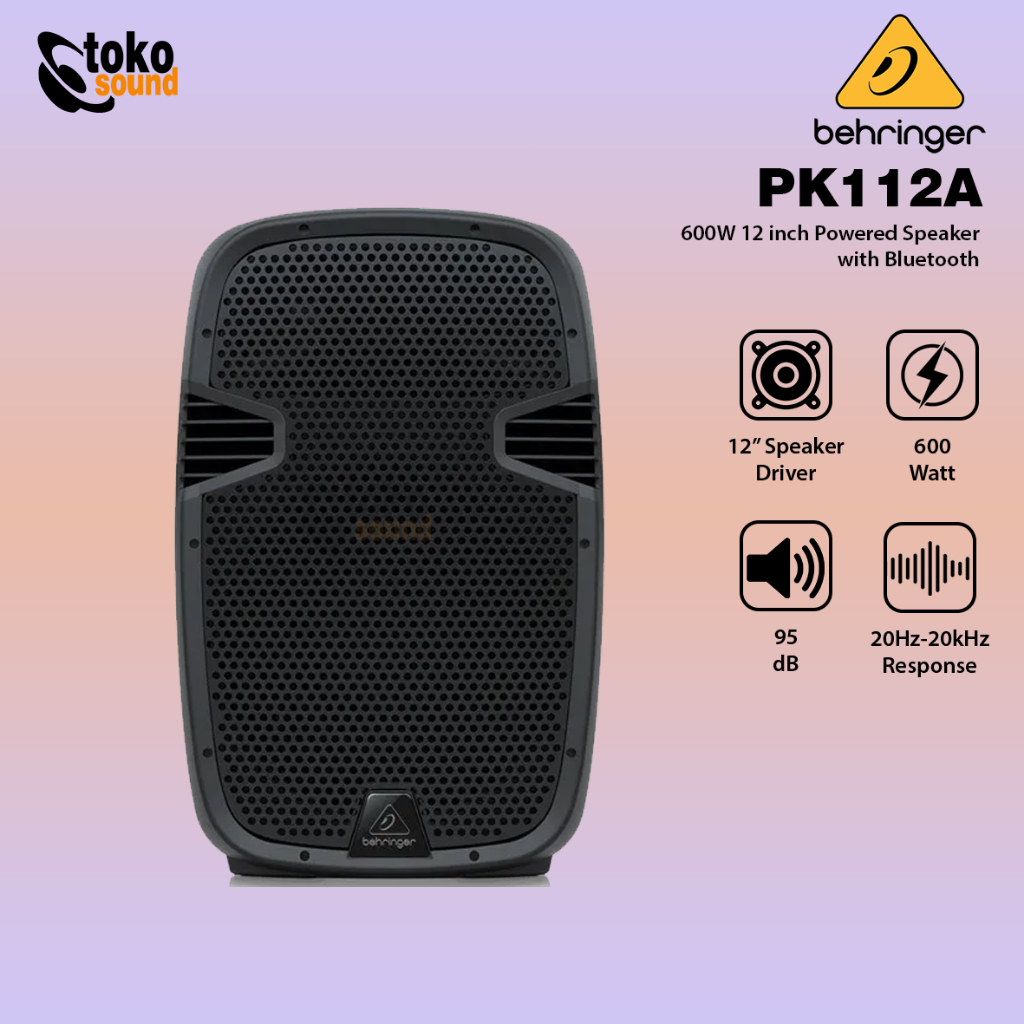 Behringer PK112A 600W 12 inch Powered Speaker with Bluetooth