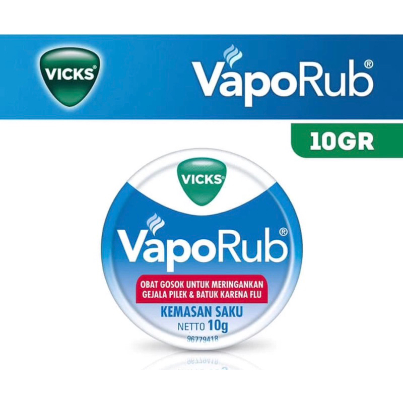 Vicks Vaporub 10gr - Obat Gosok Batuk Pilek Anak diatas 2 tahun