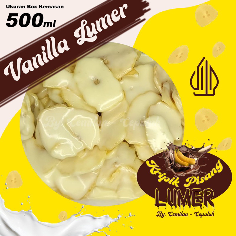 

Kripik Pisang SATUAN NON BUNDLING Kemasan BOX 500ml Banana Lumer By Cemilan Cepuluh