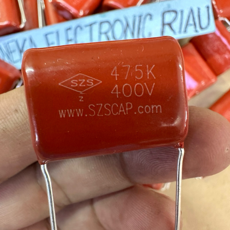 KAPASITOR 475K 400V ORIGINAL SZS CAPASITOR 475 K 400 V