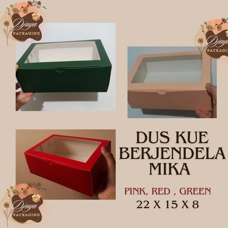 

Dus Kue Berjendela Mika (colours) 22x15x8