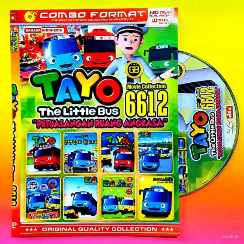 KasetDVD Disc Film Animasi Kartun Anak Tayo The Little Bus Koleksi Terbaru