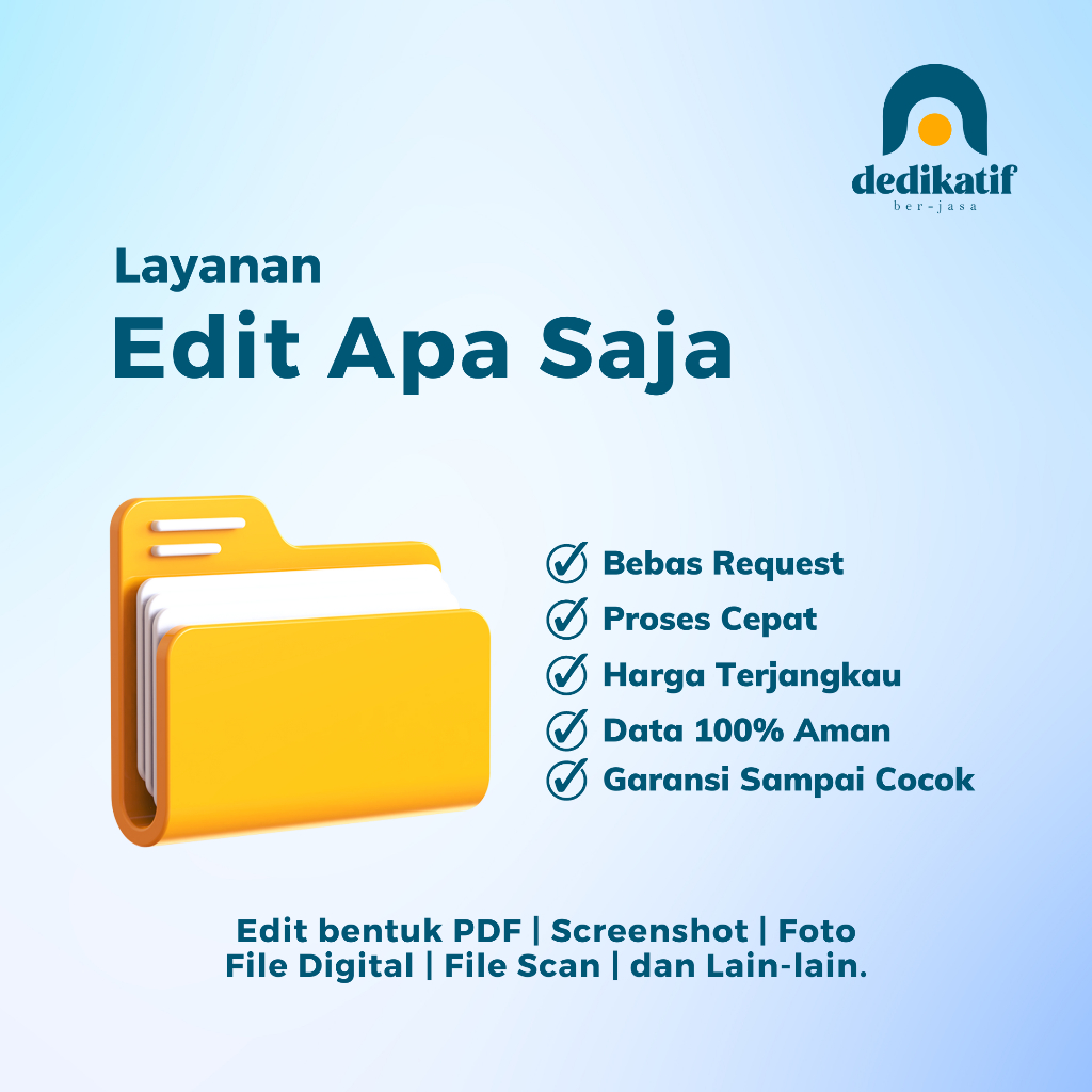 Jasa Edit Apa Saja | File PDF | Gambar | Dokumen