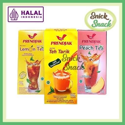 

Teh Instan Prendjak Lemon Tea Peach Teh Tarik 1 Box isi 5 sachet