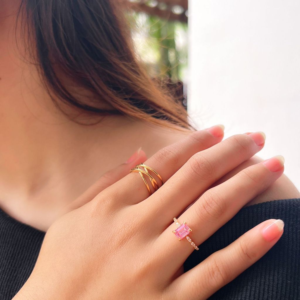 Cincin Emas Kadar 750 Dan 700 Cuse Collection Berat 1 - 3 Gram an