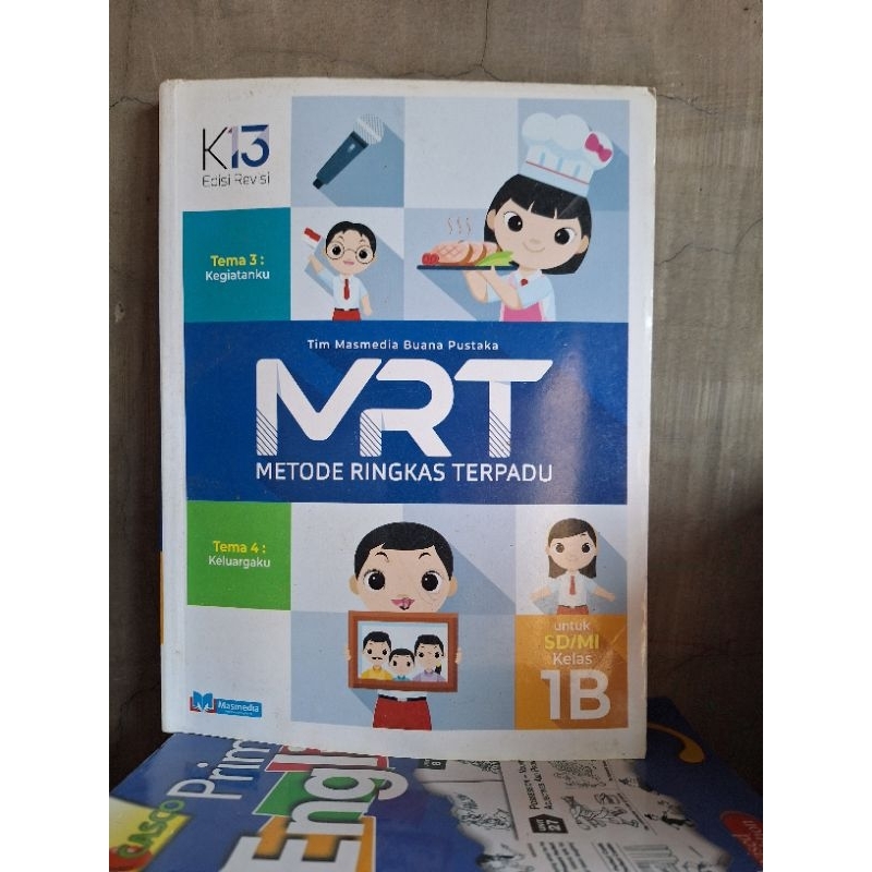 buku mrt/metode ringkas terpadu kelas 1A,1B 1D untuk kelas 1/I sd/mi masmedia revisi