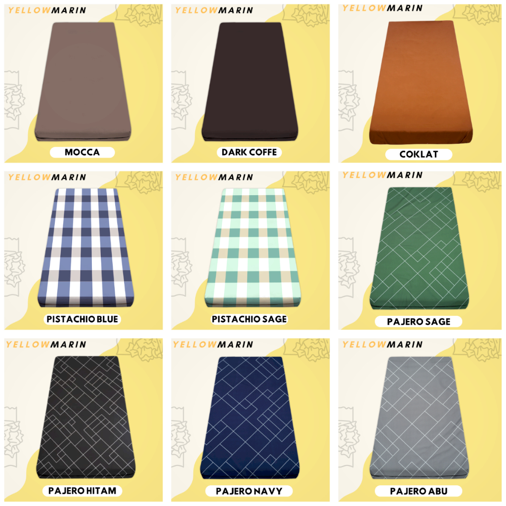 Sprei sarung kasur resleting 70x180x5 70x180x10 70x180x15 - Sarung kasur polos 70x180x5 70x180x10 70