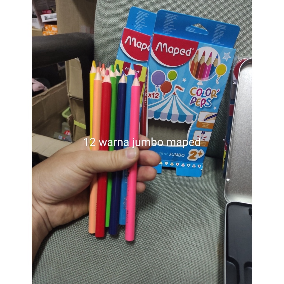 

ART R74L pensil warna jumbo maped 12 warna color peps