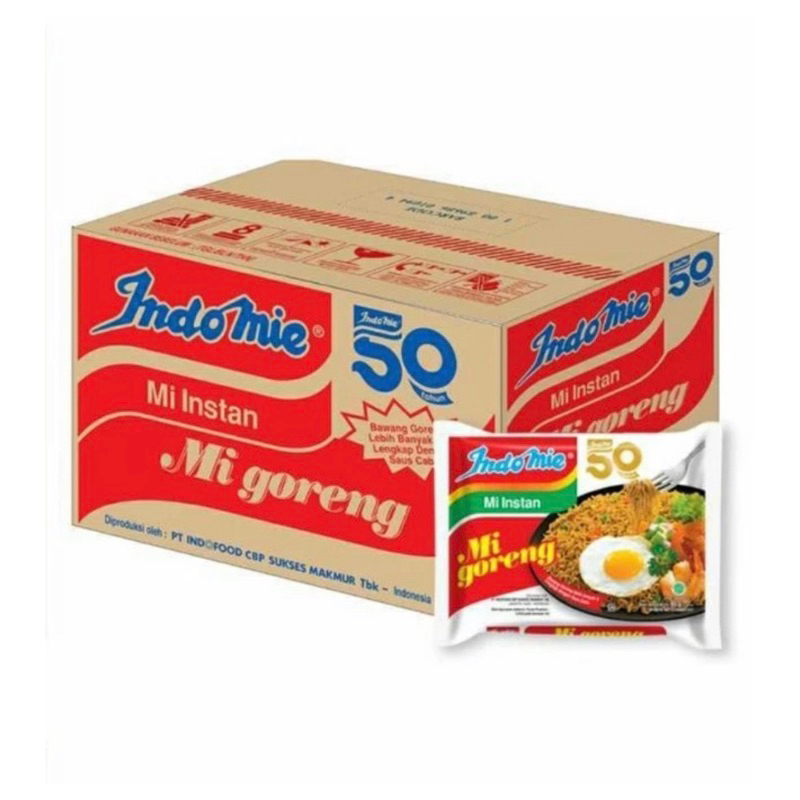 

Indomie Goreng | Indomie Soto | Indomie Kari Ayam 1 DUS (40 PCS) Mie Instant