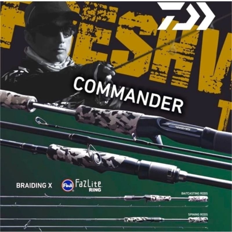 Joran Daiwa Commander | Spinning | Kolam | Casting | FULL FUJI | TERBARU