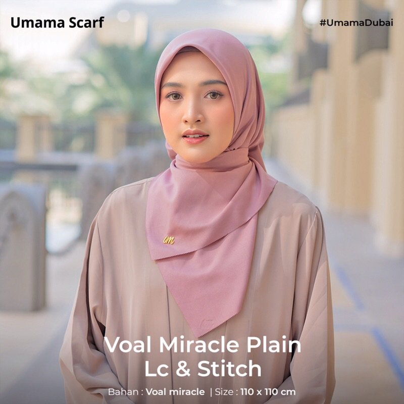 Agen Supplier Grosir Hijab Umama Voal Miracle Print Metal logo Laser Cut Polos Jilbab Murah Jilbab S