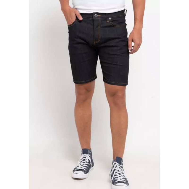 Celana Pendek No Fear Ripple Biru Navy Slimfit Original