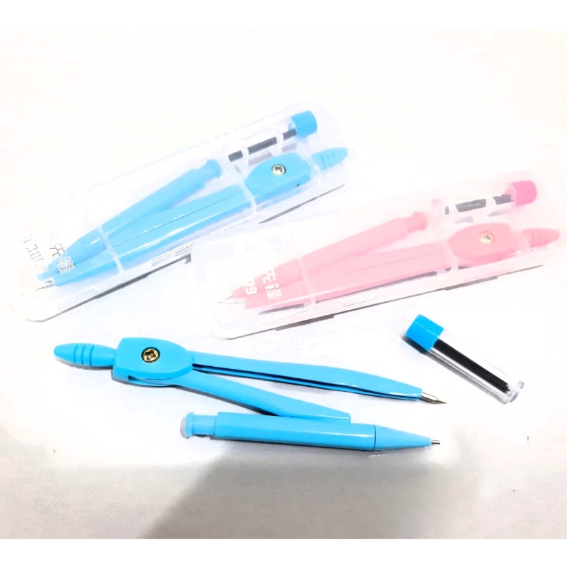 

ART U15L Harga Grosir 1LUSIN12PCS Jangka Besi Warna Plus isi pensil DCS39