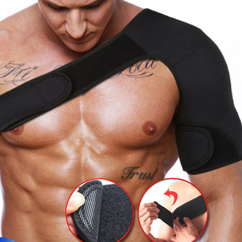 Deker Pelindung Penyangga Bahu / Shoulder Support Brace Guard Wrap / Alat Cedera Bahu / Terapi Ceder