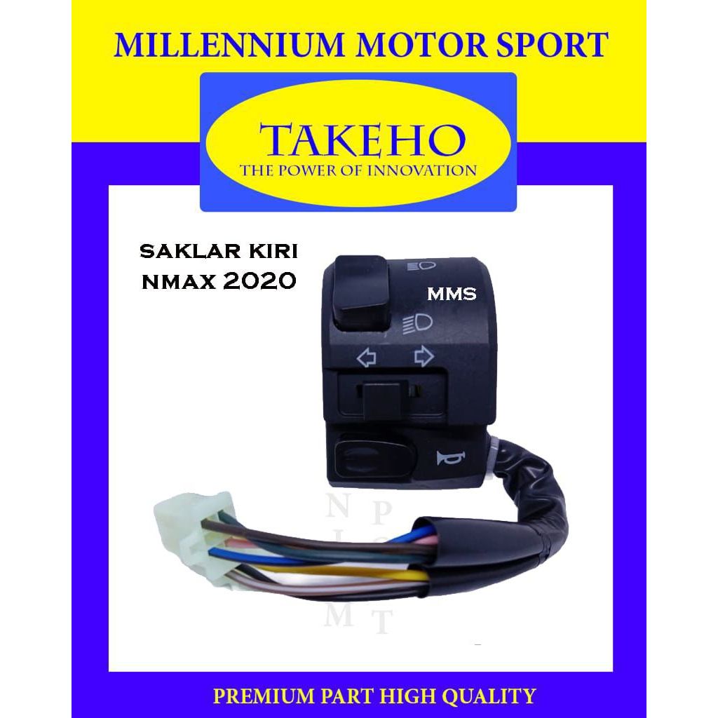 SAKLAR LAMPU KIRI (LH) NMAX NEW 2020 TAKEHO