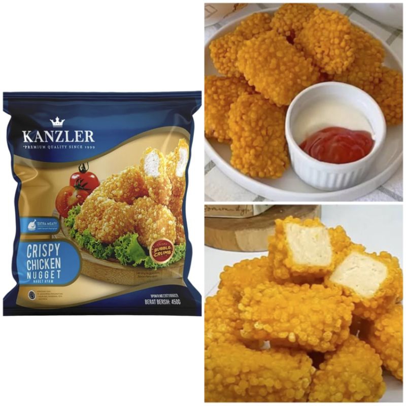 

Kanzler Crispy Chicken Nugget Bubble Crumb 450 Gram