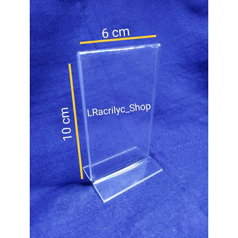 

Akrilik No Meja Potrait T 6cmX10cm, Clear 2mm