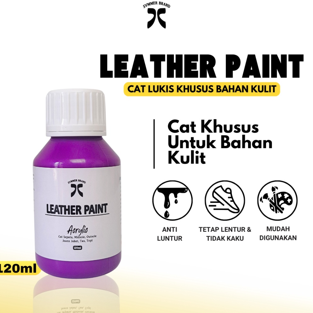 

KODE I3R3 Cat Sepatu Tas Leather Paint Cat Lukis Kanvas Cat Acrylic Cat Kulit Asli Sintetis 12ml