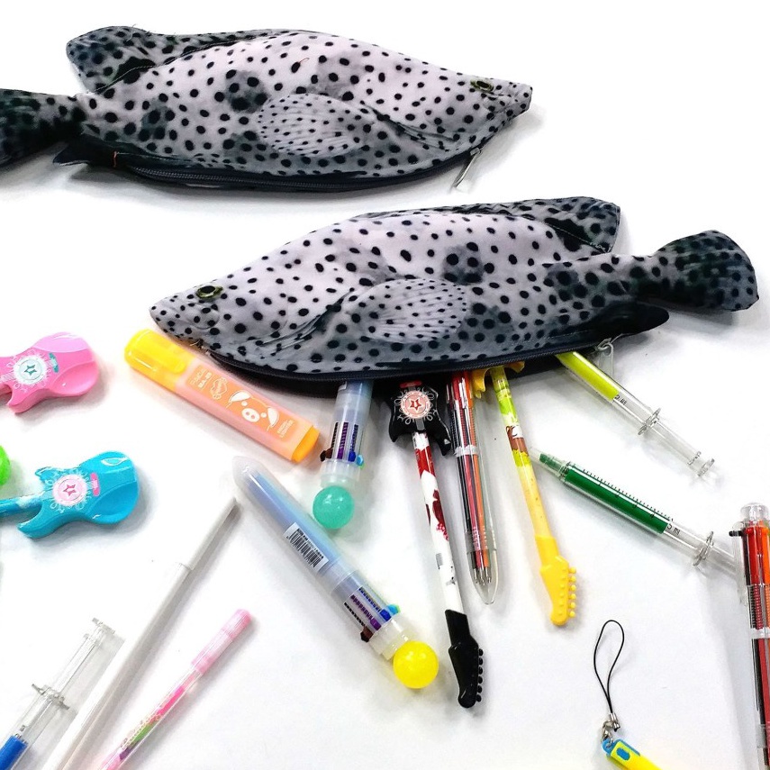 

KODE Y6F9 Tempat Pensil Ikan Kerapu Bebek buat yang Hobby Mancing