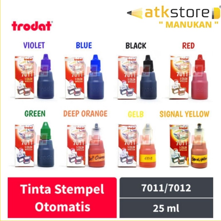 

ART H36Q Tinta Trodat 711 1 ml 25 ml Tinta stempel self inking