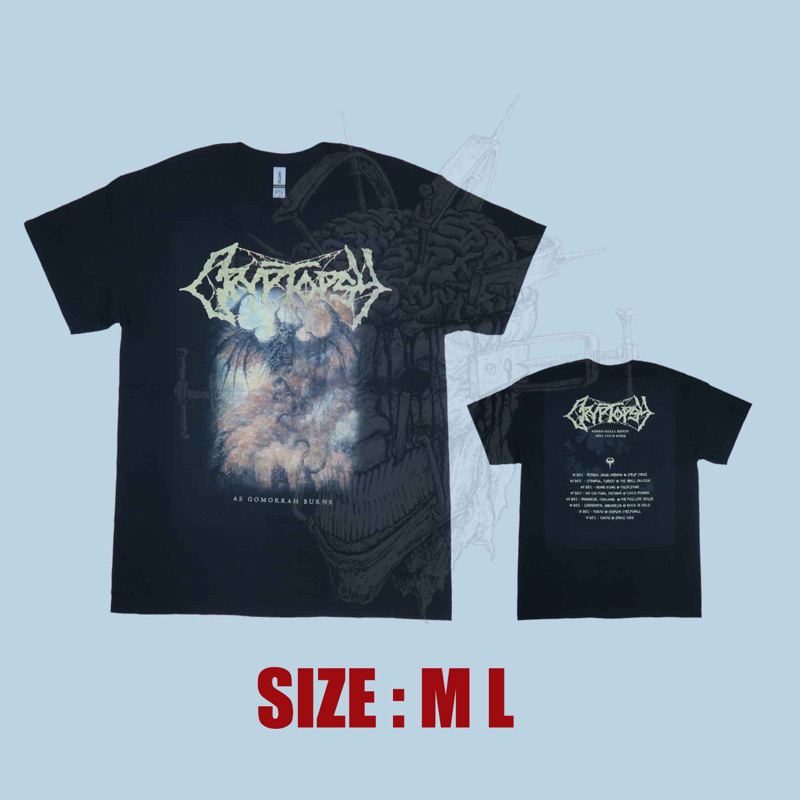 CRYPTOPSY as gomorrah burns asia tour 2023 - TSHIRT IMPORT ORIGINAL