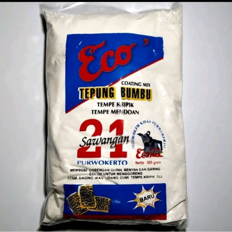 

Tepung Bumbu Serbaguna Untuk Mendoan dan Gorengan Eco 21 Sawangan Purwokerto