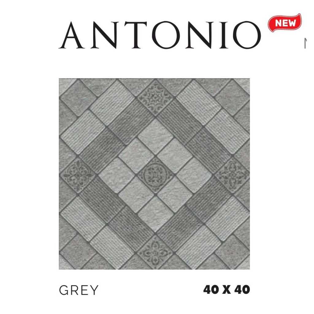 Keramik Platinum Antonio Grey 40x40 - Kasar