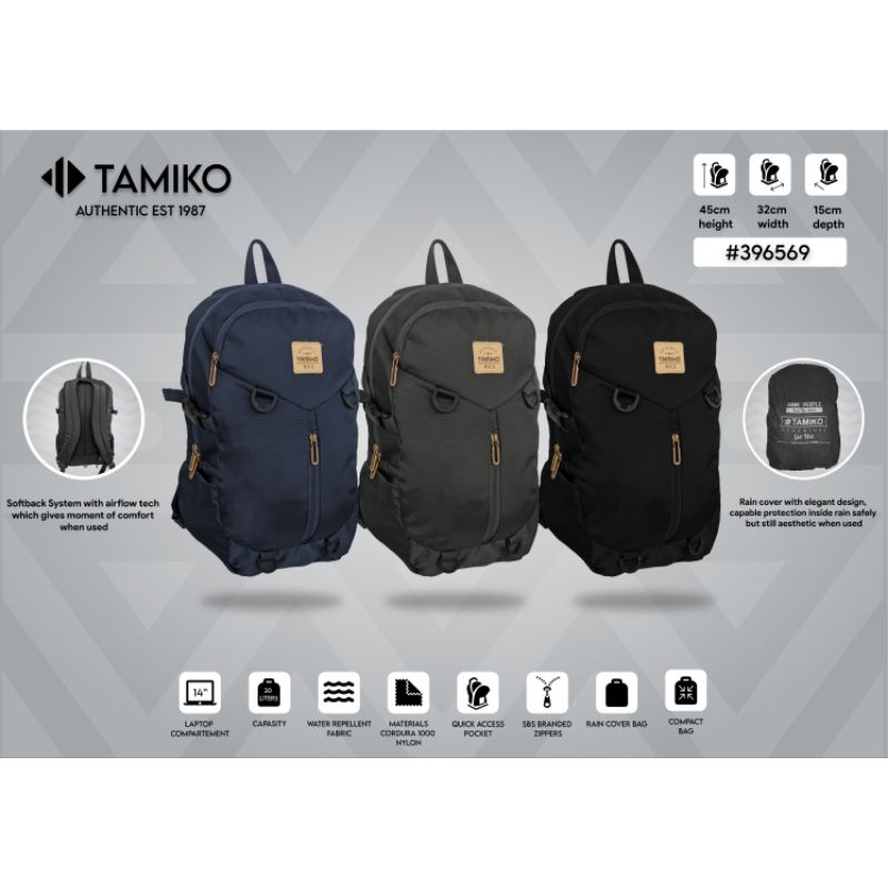 Tas Ransel Tamiko 396569/Tas Ransel pria wanita/Tas Sekolah