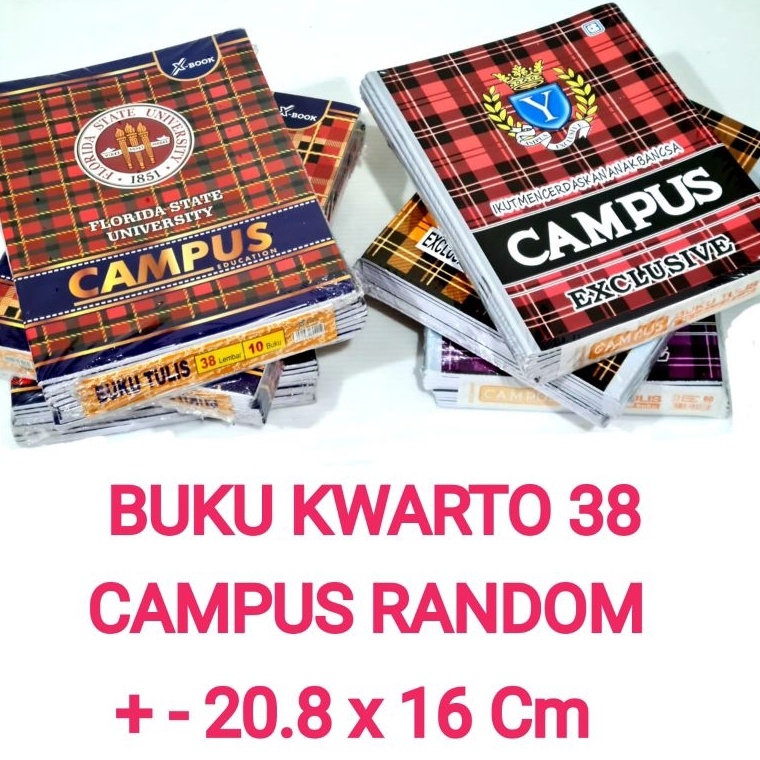 

ART N12Q Buku Tulis 38 Lembar Isi 1 Buku RANDOM CAMPUS