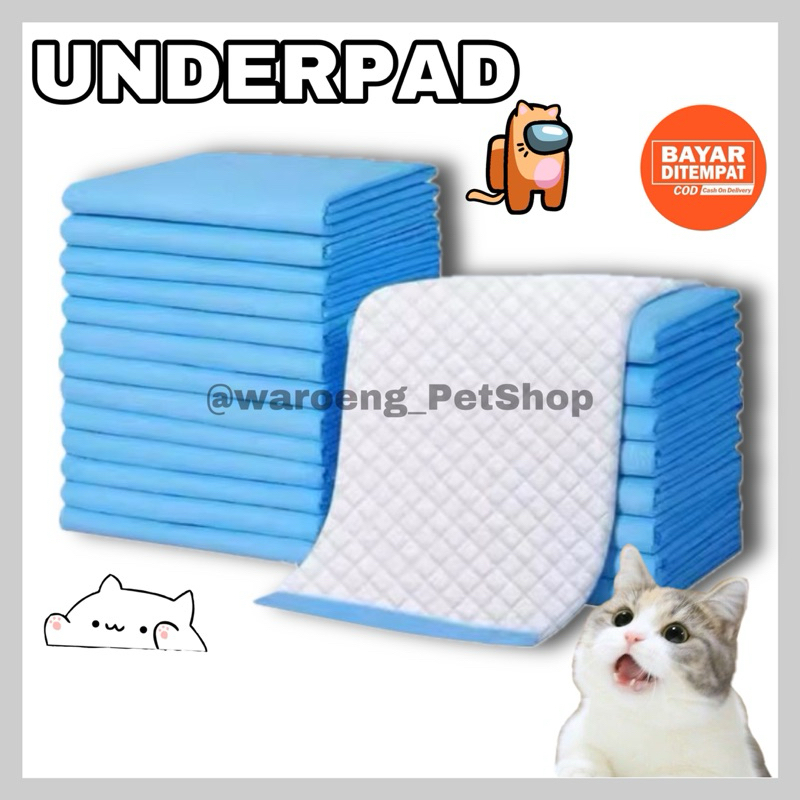 Pad Pipis size S Kucing Anjing Kelinci Popok Sekali Pakai Alas Pipis Hewan Underpad Popok Hewan