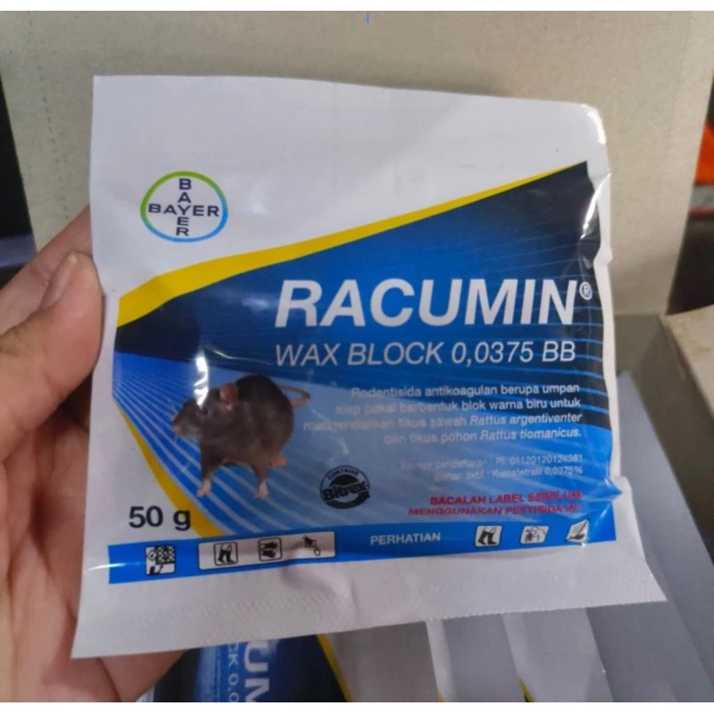 racun tikus RACUMIN WAXBLOCK rodentisida bayer