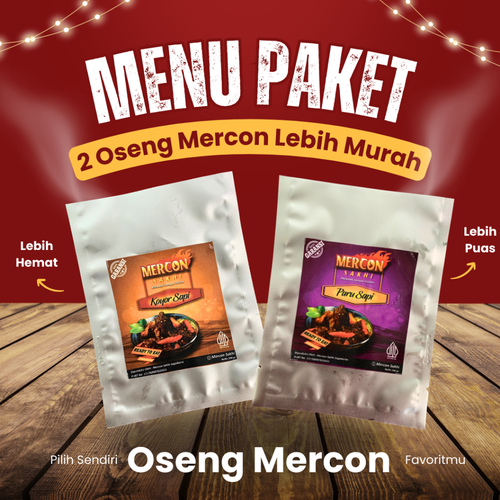 

Paket Beli 2 Oseng Mercon Lebih Murah !!!