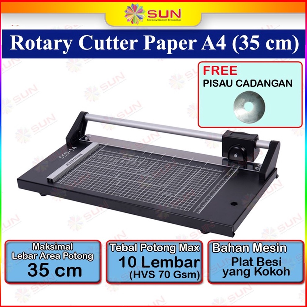 

ART W89W Rotary Paper Cutter Trimmer A4 A3 vertikal 35 cm Alat Potong Pemotong kertas Hvs Kertas foto Photo glossy Silky Sticker Art Paper A3 A4 A5 A6 Pas Photo 4R