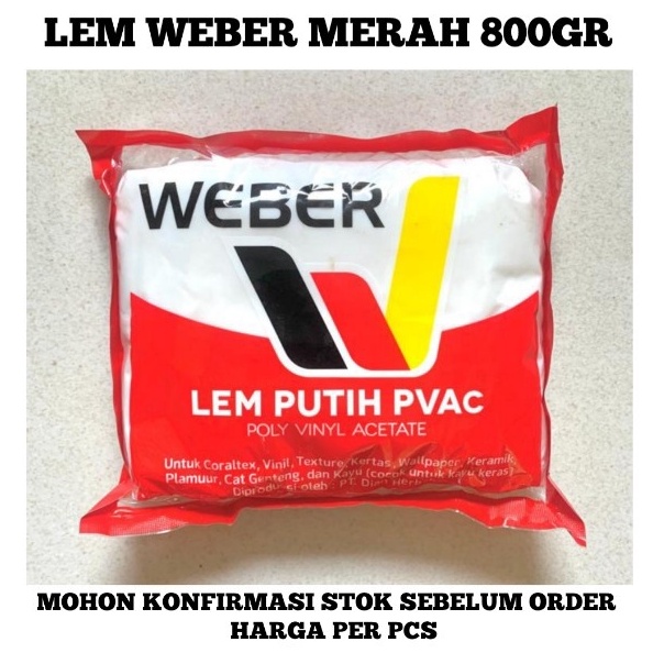 

ART Q85A Lem putih PVAc Lem Weber Merah lem kertas vinyl kayu