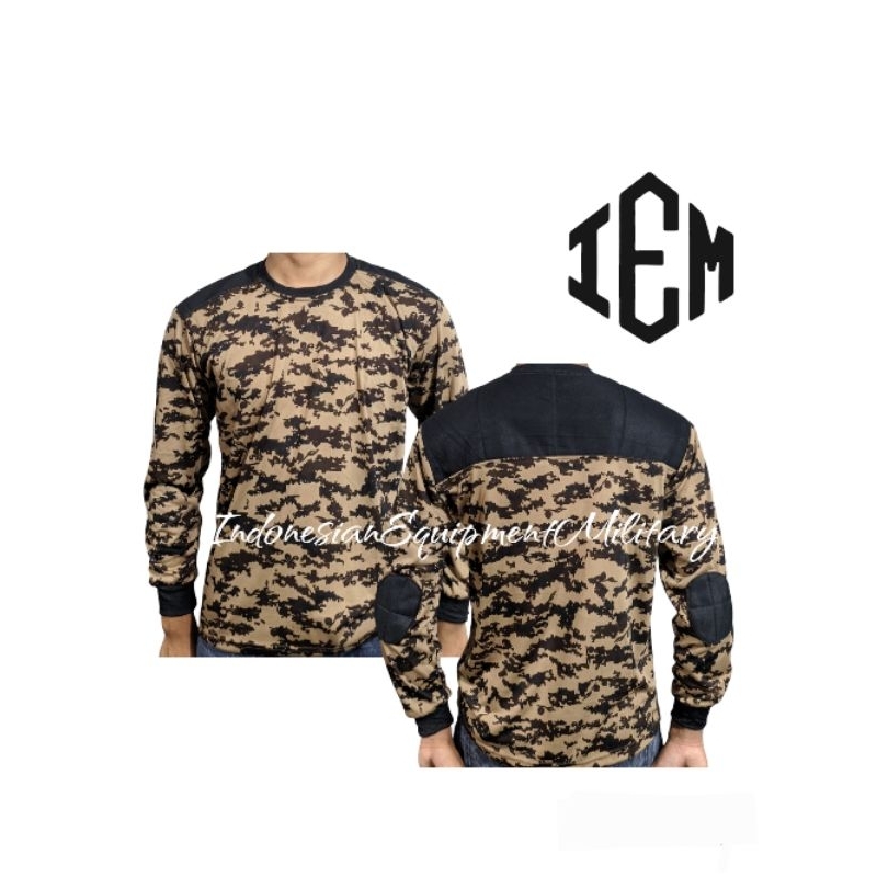 BAJU KAOS LORENG PRAMUKA KATUN SCOUT RAGLAN BDU LAPANGAN PDL LENGAN PANJANG MURAH