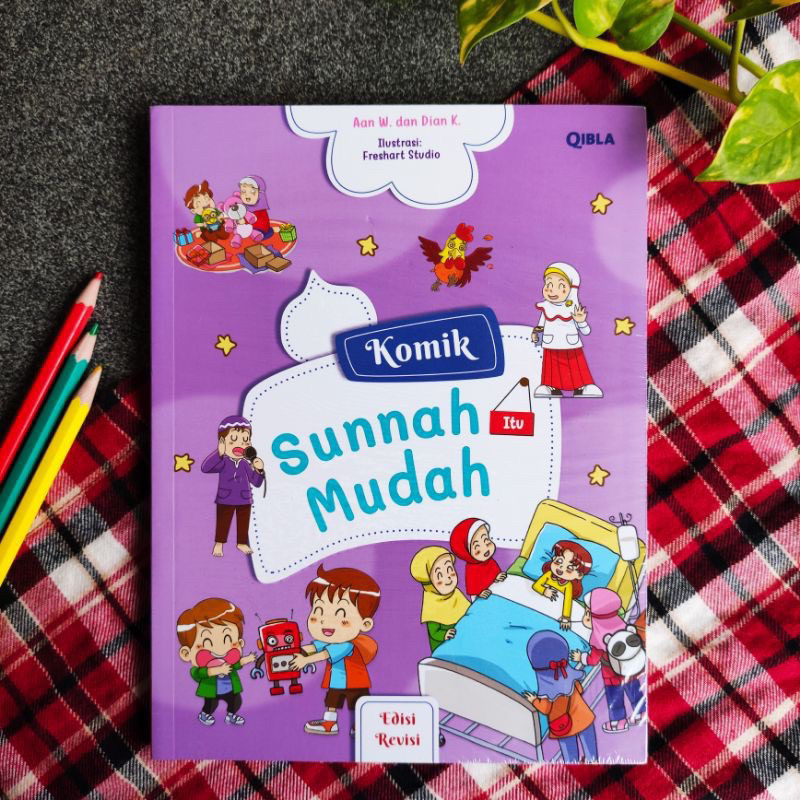 Qibla Gramedia : Komik Sunnah Itu Mudah Edisi Revisi - Buku Komik Pendidikan Anak Islam