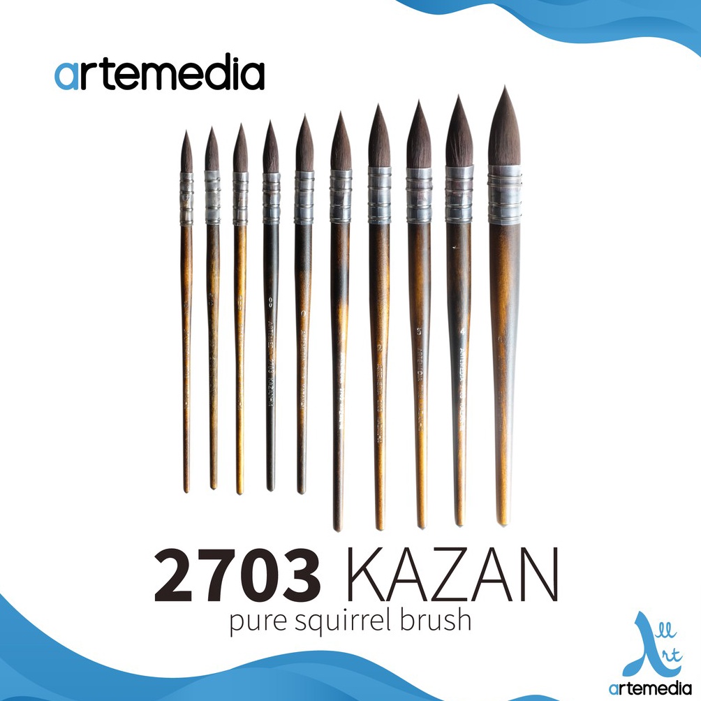 

ART R66O Artemedia 273 Round Squirrel KazanM Brush