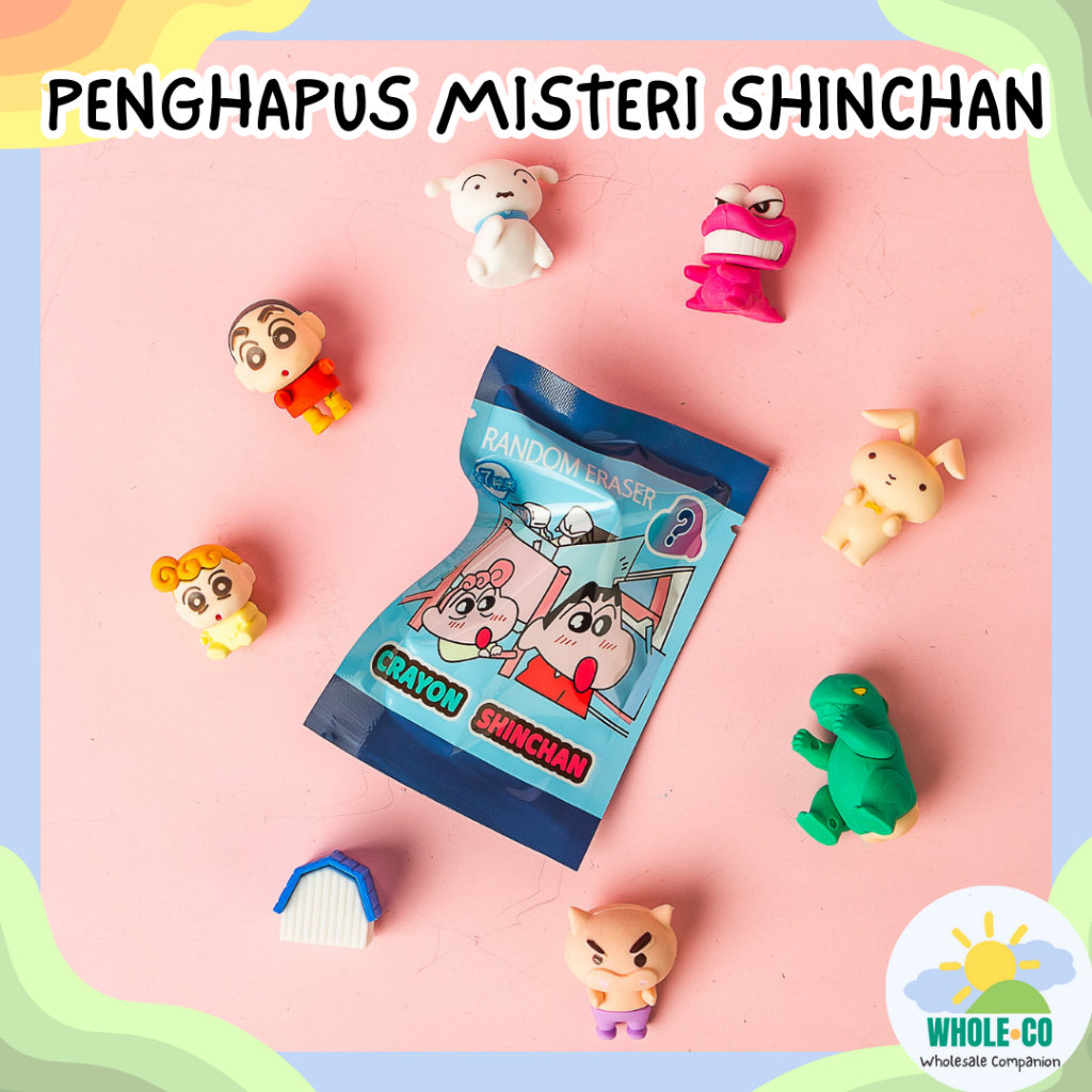 

Penghapus Misteri Paket Shinchan Premium Karakter Crayon Manga Kartun Minggu Pagi Lucu Unik Imut Termurah Grosir Cod B-1001