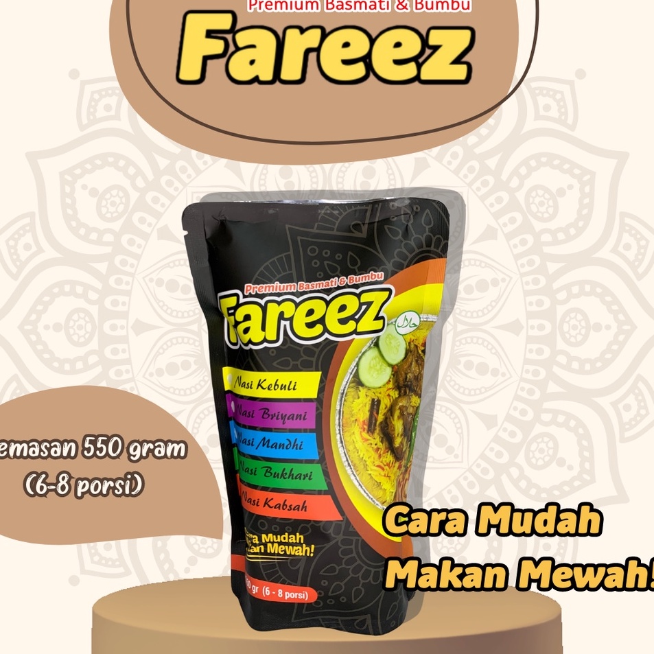 

Kejar Promo Fareez Basmati instan 55gr KebuliBriyaniMandhiBukhariKabsah
