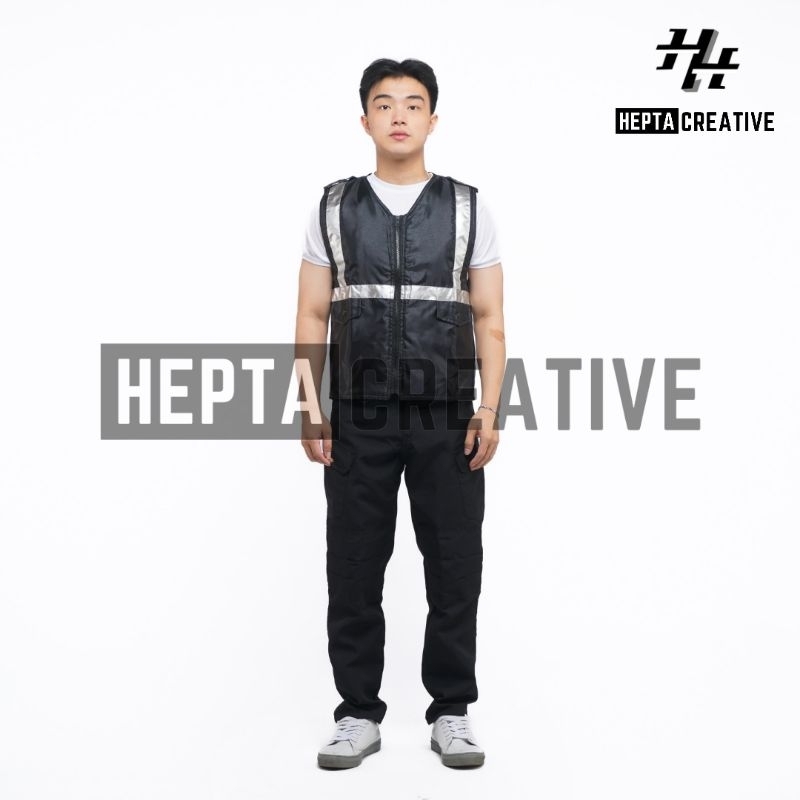 HEPTA- ROMPI PARASIT HITAM VEST SAFETY PROYEK