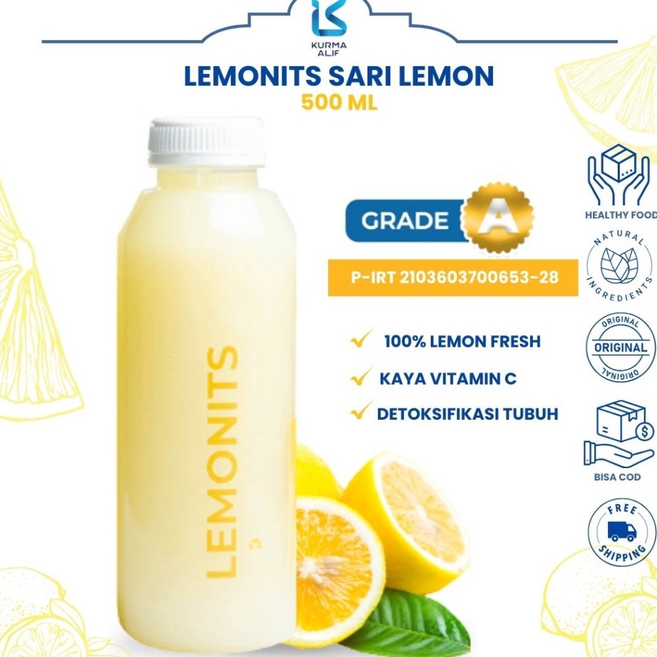 

Ekstra benefit Sari Lemon Asli Lemonits 5 ml Original Minuman Diet Alami Sehat