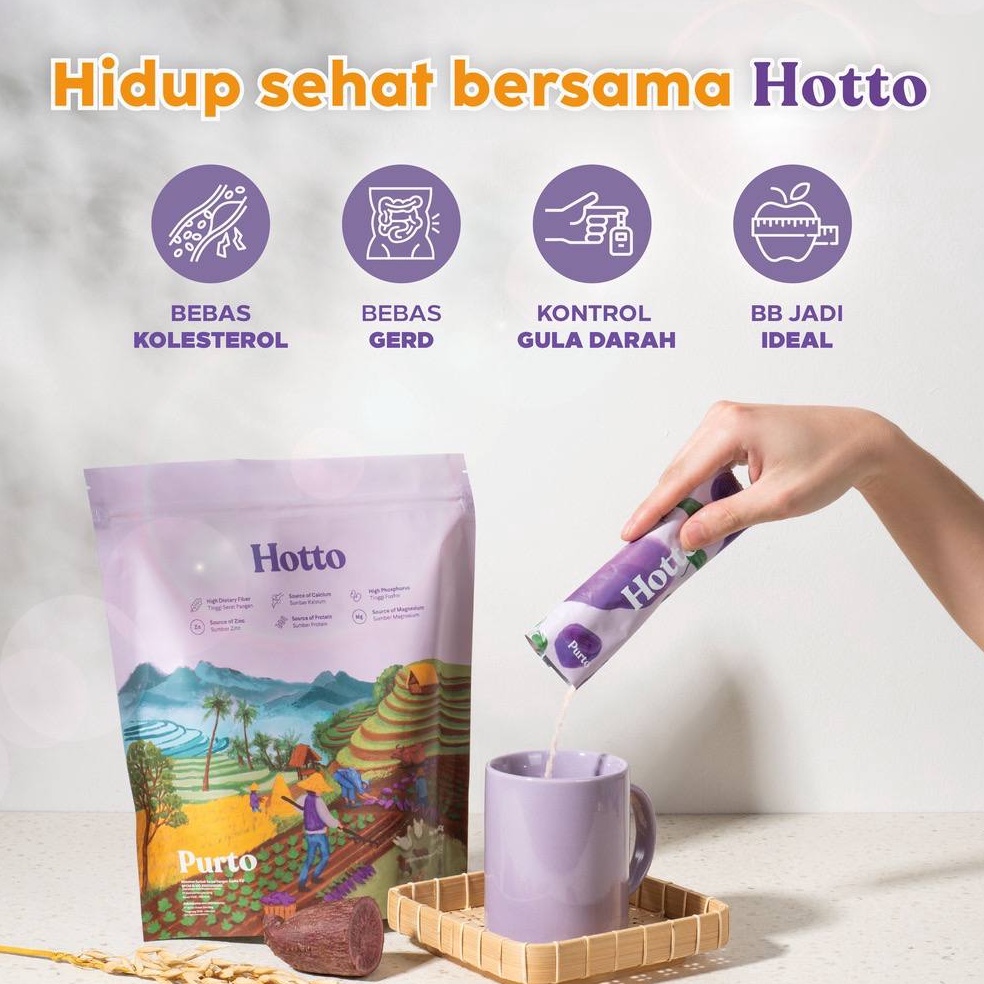 

Lihat Disini Hotto Purto Multigrain with Purple Potato 1 Pouch 16 Sachet