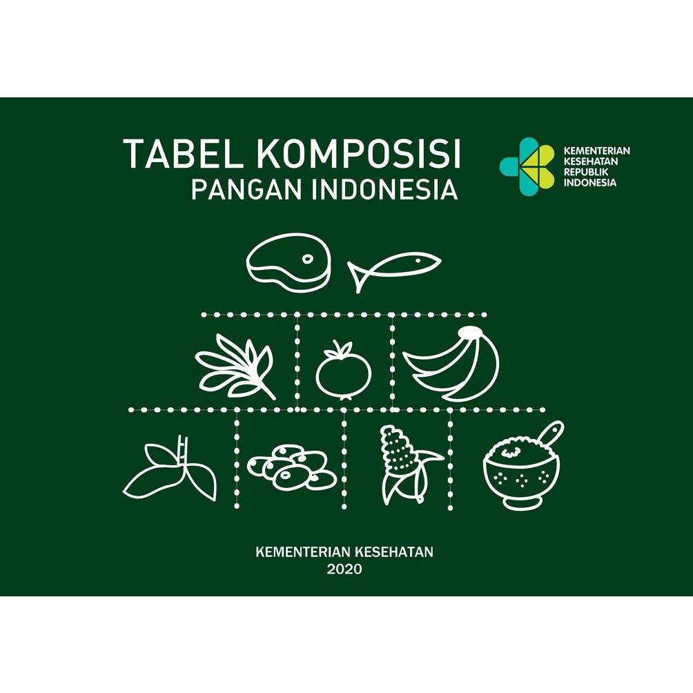 KODE A7W Buku Tabel Komposisi Pangan Indonesia TKPI 22