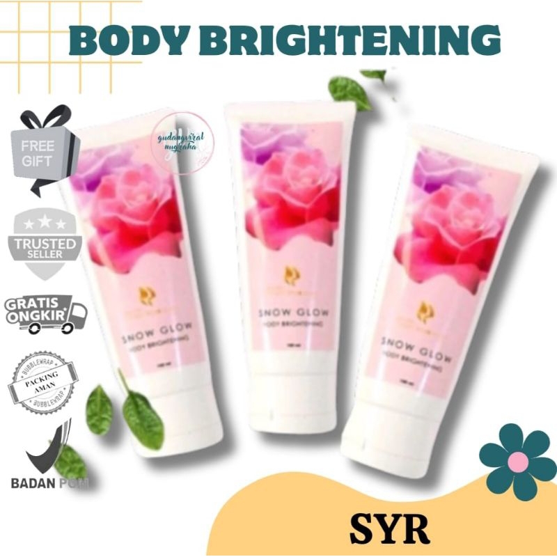 ☘️GVN☘️SNOW GLOW BRIGHTENING BODY LOTION / LOTION SNOW GLOW HANDBODY PEMUTIH BADAN INSTANT TRIPLE SK