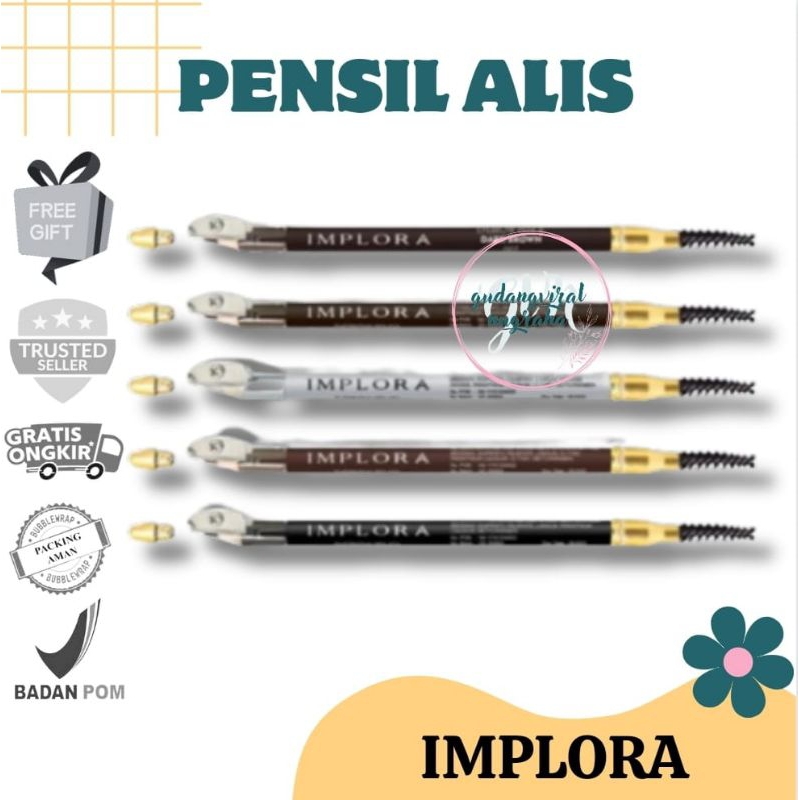 ~GVN~ PENSIL ALIS IMPLORA DARK BROWN BLACK BROWN PENSIL ALIS IMPLORA