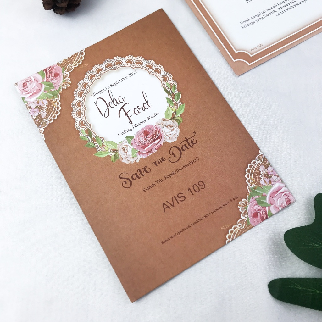 undangan elegant murah avis 109