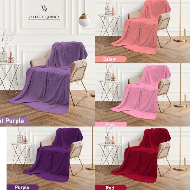 VALLERY QUINCY - Selimut Polos Vallery Quincy 160x200